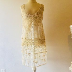 💥🔥Women’s coverup large dress v-neck cream